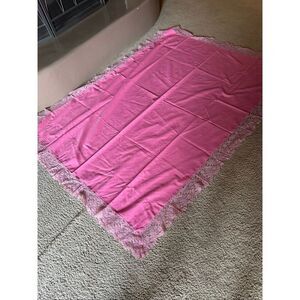 Vintage bubblegum, pink rectangular tablecloth